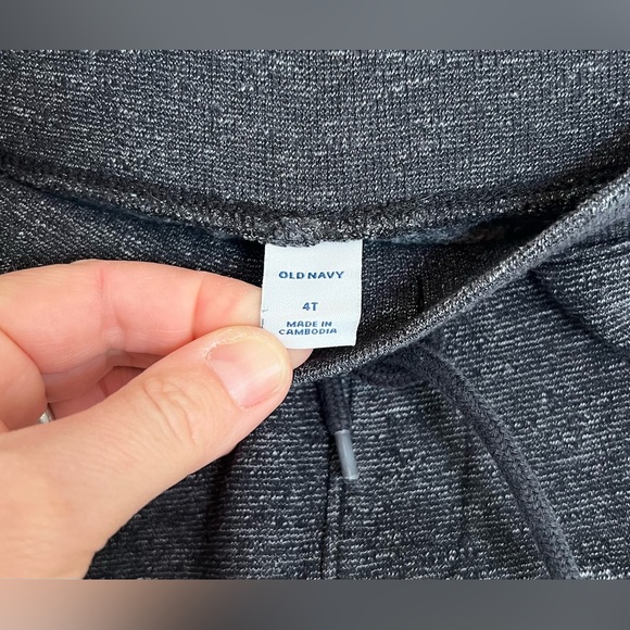 Old Navy Heather Gray/Black Sweatpants Size 4T - Picture 3 of 4